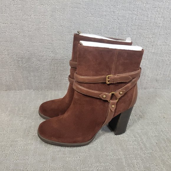 UGG Australia Dandridge Brown Mahogany Ankle Boots Women's Size US 5, 12 NEW - Picture 3 of 11